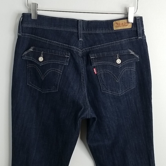 Levi's 515 dark blue boot cut jeans size 6 - Picture 7 of 9